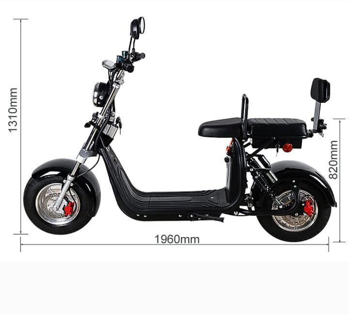 Venda de Moto Elétrica Scooter 2000W Vermelha Homologada para